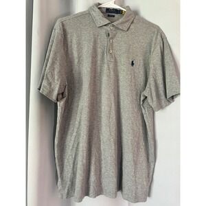 Polo‎ Ralph Lauren Classic Fit Soft Cotton Polo Shirt, Gray, Large